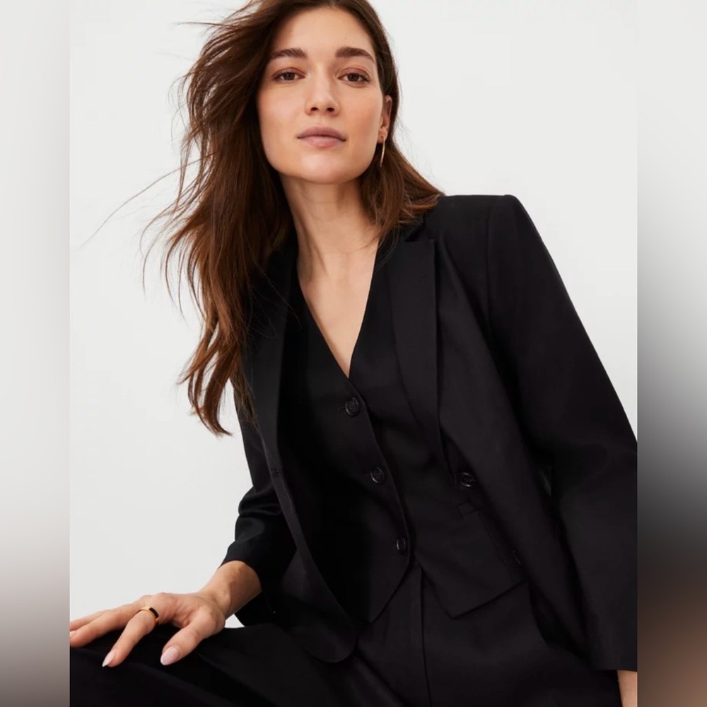 Ann Taylor Linen Twill Blazer
